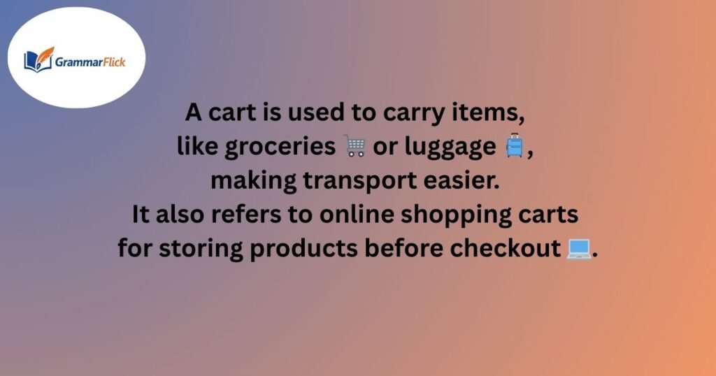 Cart in Modern Usage
