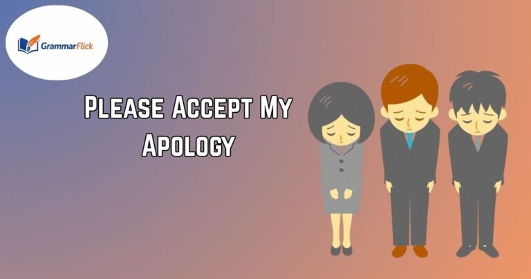 Please Accept My Apology