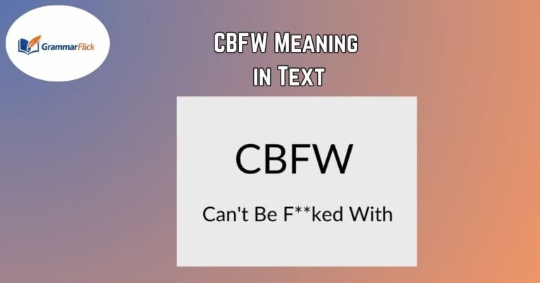 CBFW Meaning in Text