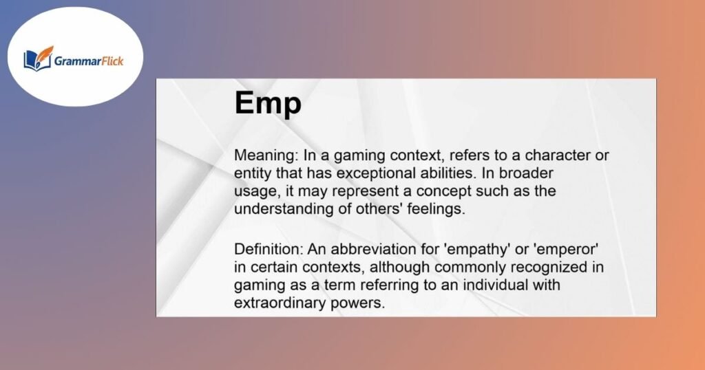 EMP Means