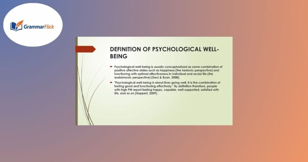 Psychological Meaning Behind CBFW