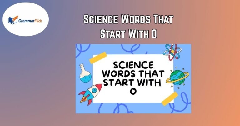 Science Words That Start With O