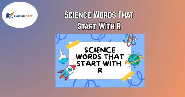 Science Words That Start With R