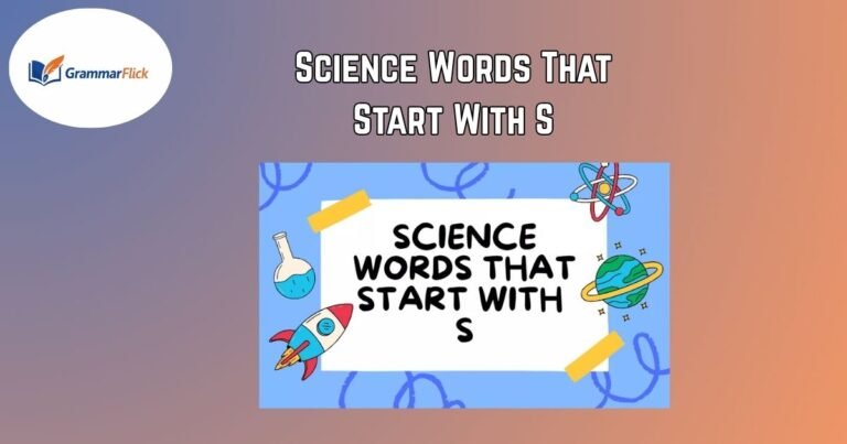 Science Words That Start With S