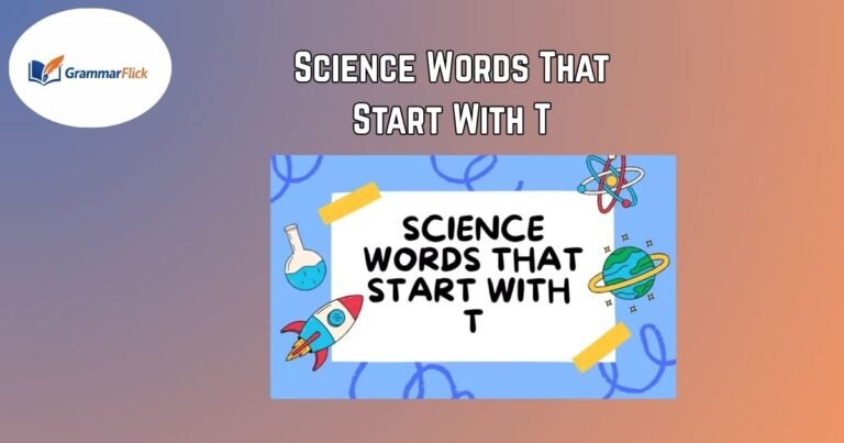 Science Words That Start With T