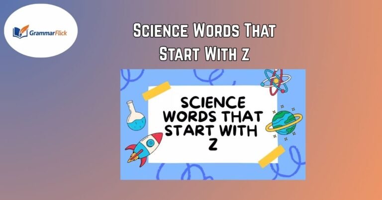 science words that start with Z