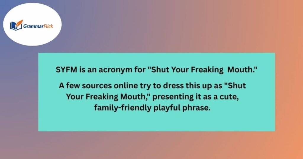 SYFM Meaning in Text Messages
