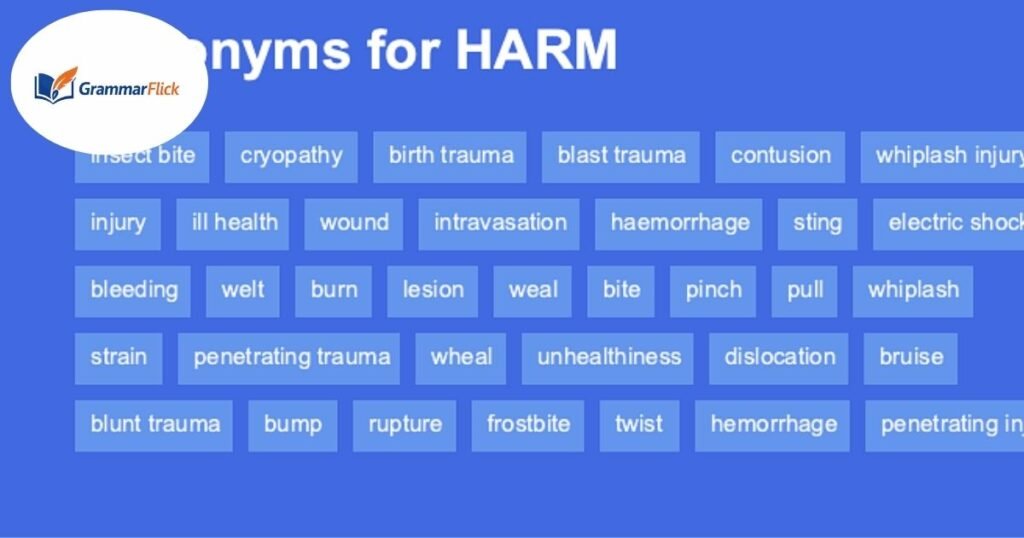 Synonyms of Harm